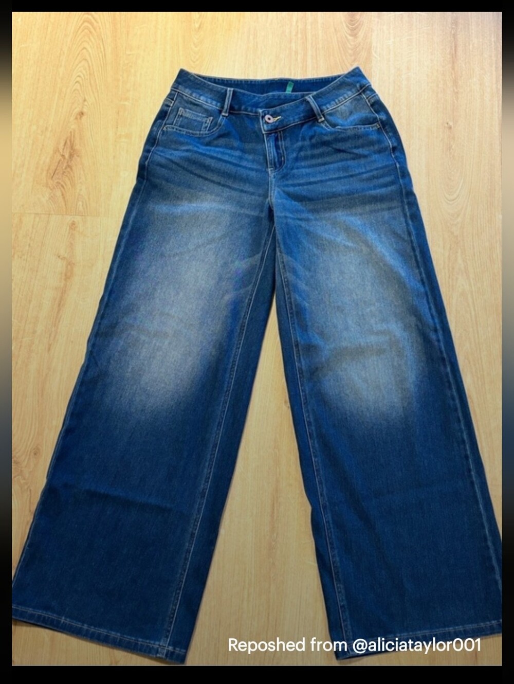 Halara Flex Asymmetrical Wide Leg Jeans